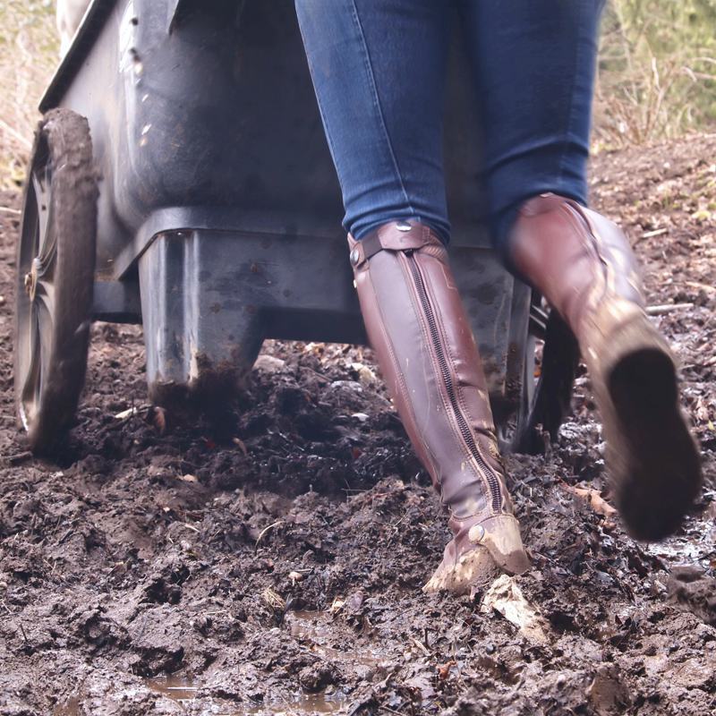 Mud is hard to move through for you and your horse