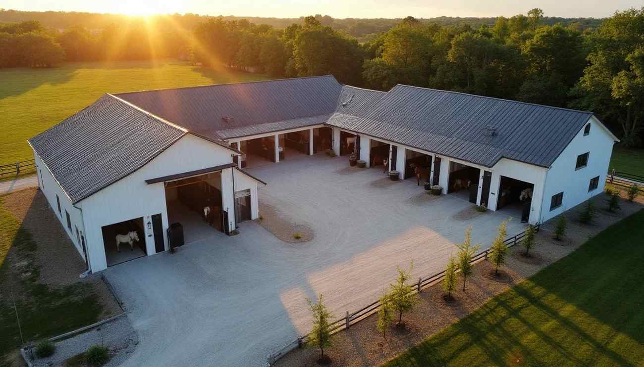 Lighthoof for horse barn layout