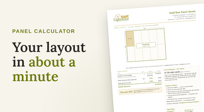 Panel calculator: your layout in about a minute