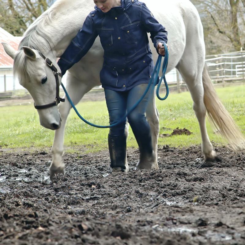 Walking through boot sucking mud is hard for your horse and dangerous for the handler